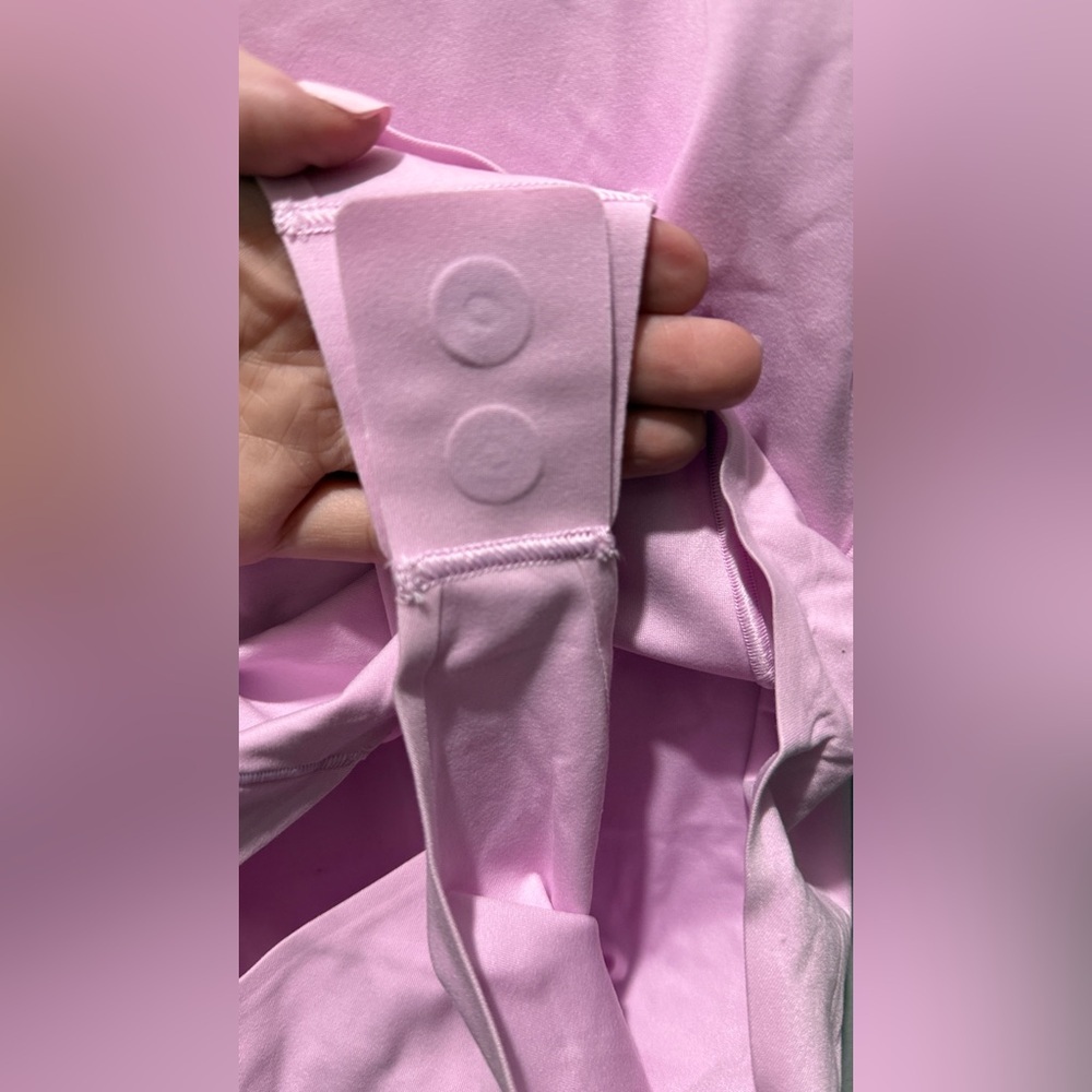 Lululemon Wundermost Ultra-Soft Nulu High-Neck Sleeveless Bodysuit - Vital Pink - Picture 6 of 7